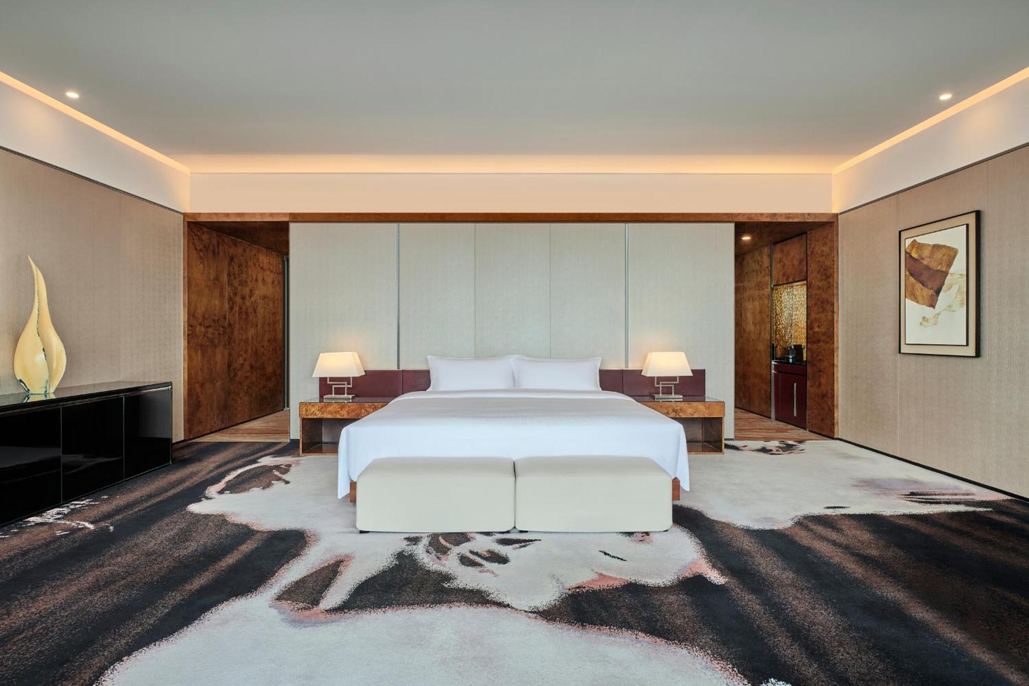 فندق هيلتون قوانغتشو تيانهي المظهر الخارجي الصورة A bedroom at the hotel